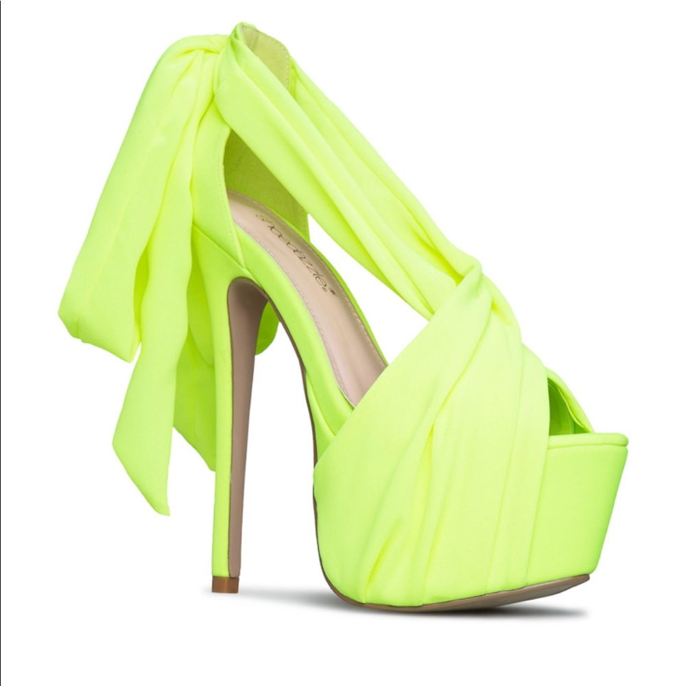 Shoedazzle Margarita Wraparound Chiffon Heeled Sandal